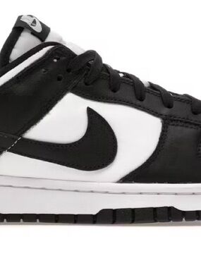 Nike Kids Black and White Low-Top Swoosh Sneakers